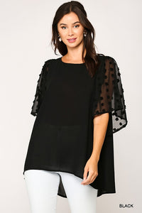 Ruffle Sleeve Blouse