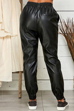 Load image into Gallery viewer, Faux Leather Joggers
